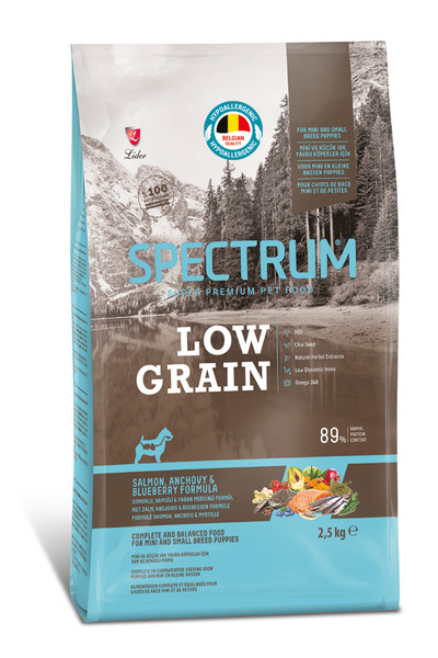 Spectrum Düşük Tahıllı Somonlu Hamsili ve Yaban Mersinli Küçük Irk Yavru Köpe...