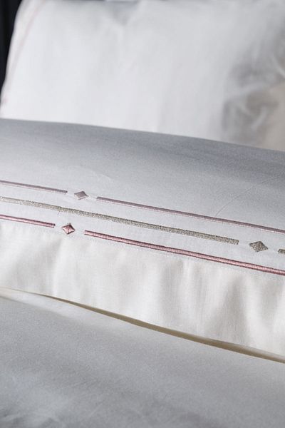 Doqu Home Σετ Παπλωματοθήκη Ζευγάρι King Size Zelda Κεντητό - Μπεζ