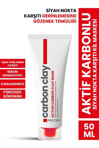 PROCSIN Activated Carbon Anti-Blackhead Clay Mask 50 Ml