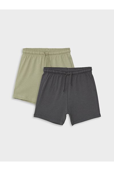 LC Waikiki Basic 2-Piece Elastic Waist Shorts Set for Baby Boy