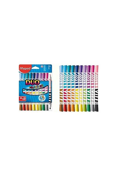 Maped Duo Type 10 Piece 20 Color Felted Paint Pen -847010