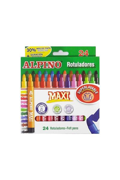 Alpino Çocuk Alpino Felted Paint Pen Maxi 24 Pieces Felted Paint Pen