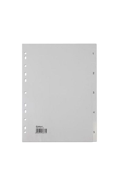 Comix 1-5 Number Plastic A4 Separator - Ix905 Model