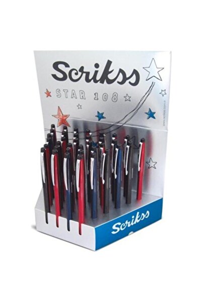 Scrikss قلم حبر جاف ملون 36 قطعة F108 قياسي 36 قطعة /
