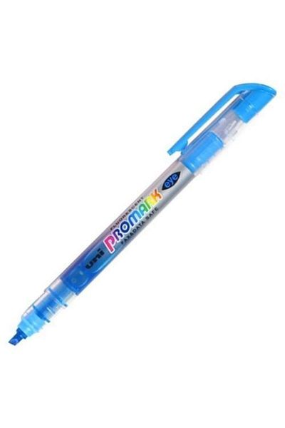UNİ-BALL Uni-ball Promark Eye Highlighter - Light Blue, Pocket Type, Usp-105 (Box of 12)