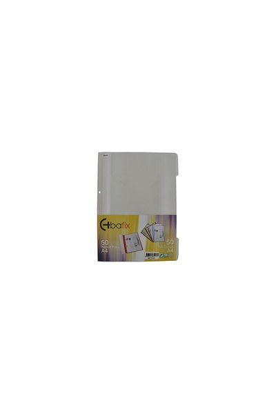 Bafix White Plastic File - Wired A4, Pack of 50