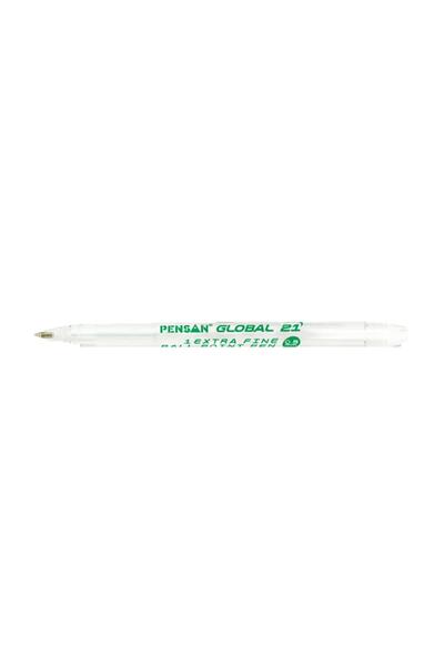 Pensan قلم حبر جاف أخضر عالمي 0.5 مم أخضر 12 لتر (1 عبوة 12 قطعة)