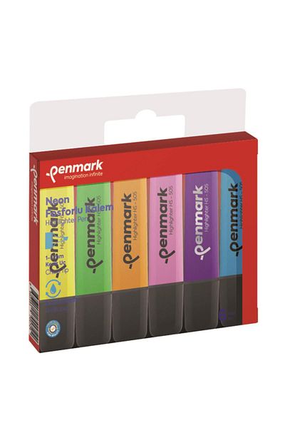 penmark Highlighter Neon Highlighter 6 Colors