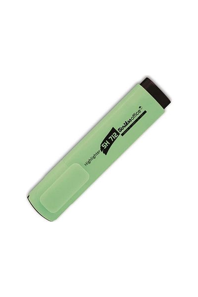 Scrikss Highlighter Pastel Green Marking Pen (PACK OF 12)