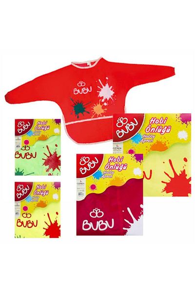 Bubu Bu-bu Painting Apron 8-10 Years Waterproof Painting Apron (mixed Color 1 Piece)