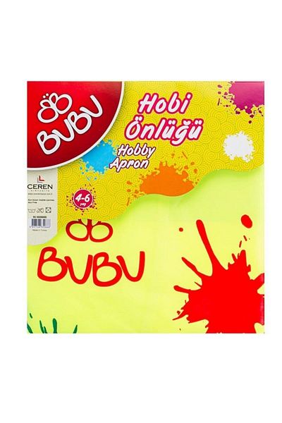 Bubu Bu-bu Painting Apron 4-6 Years Waterproof Painting Apron (mixed Color 1 Piece)