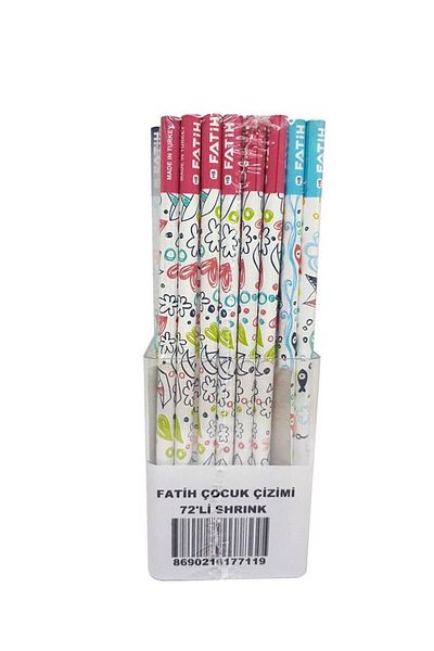 Fatih Pencil Children's Drawing Pencil (72 Pencils)