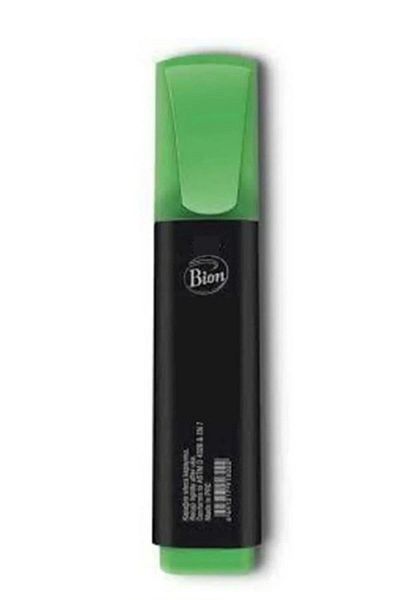 Bion Highlighter Neon Green Highlighter Marker (PACK OF 12)