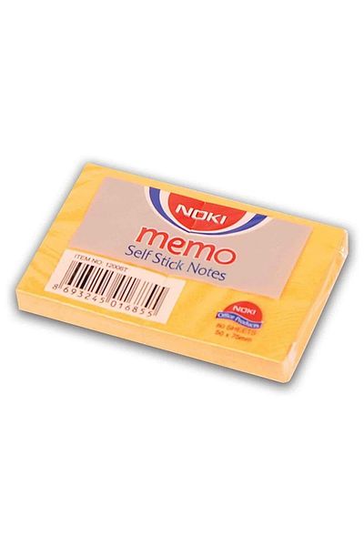 Noki Adhesive Note Paper 51 Mm X 75 Mm Orange Postite (12 PACK)