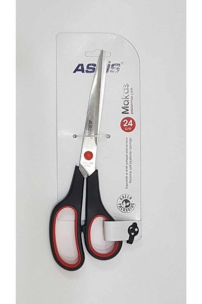 Cassa Inoxy 24 Cm Office Scissors - Red Black (Pack of 12)