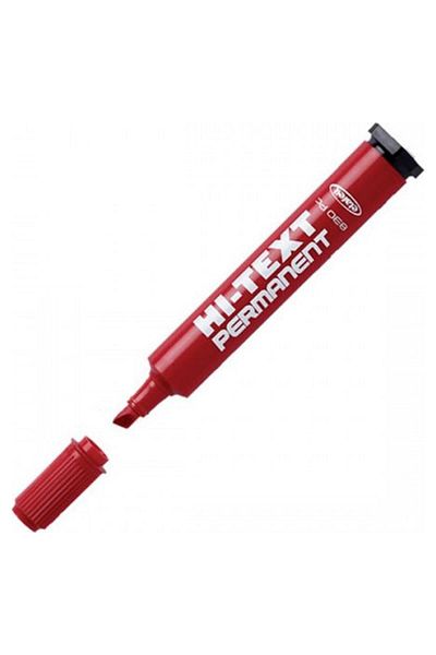 Hi-Text Pack of 12 Red Parcel Marker Pen - Cut Point