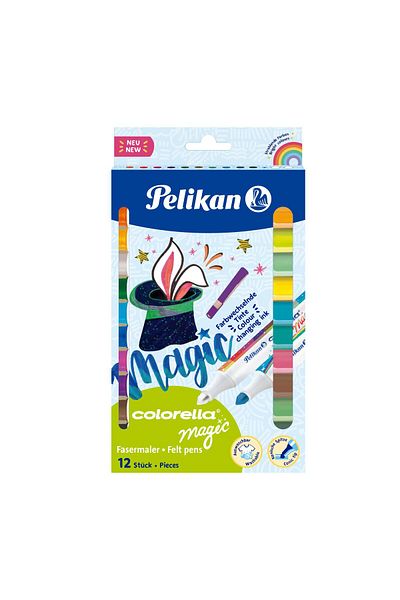 Pelikan Felt-tip Colorella Magic 12 Color Felt-tip Crayons