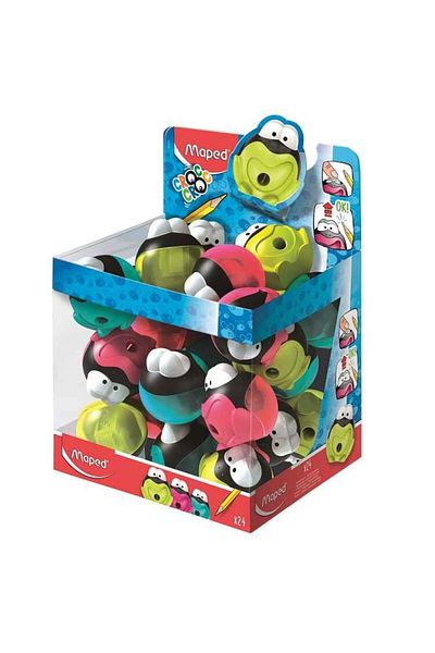 Maped Pencil Sharpener Croc Croc Signal Single Hole Student Pencil Sharpener (PACK OF 24)