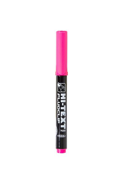 Hi-Text Highlighter Pink Pen Type Highlighter (PACK OF 20)