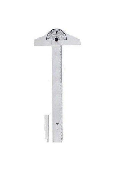 HATAS T Ruler Movable Head Mica Thin Bizote Minkale Head Acrylic 75 Cm T Ruler