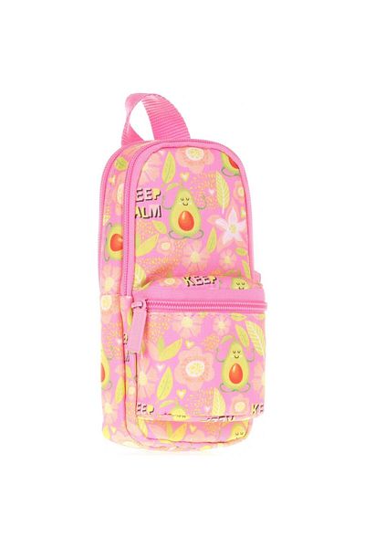 KAUKKO Τσάντα στυλό Nature Junior Bag Avocado Θήκη για στυλό τριών διαμερισμάτων