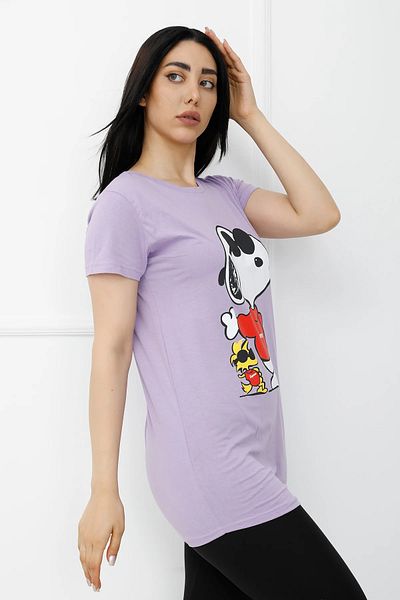 devrialemshoes Tricou cu imprimeu violet - 310.623
