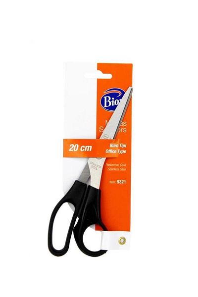 Bion 20 Cm Office Scissors - Mixed Color (Pack of 12)