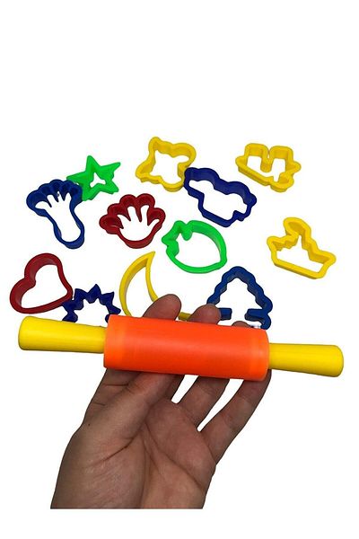 Bubu Bu-bu Play Dough Mold 13 Piece Play Dough Mold with Roller