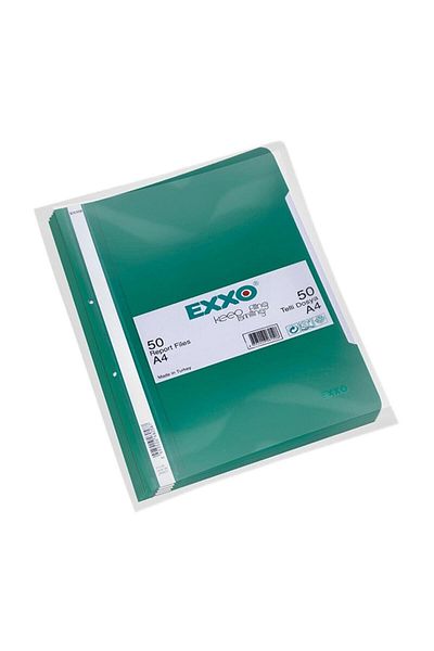 Exxo 50 Pcs Green Plastic Ring Binder