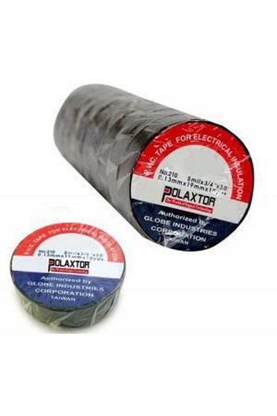 Picador Gold Acrylic Colored Electrical Tape - 19x10 Black (10 LU Pack)