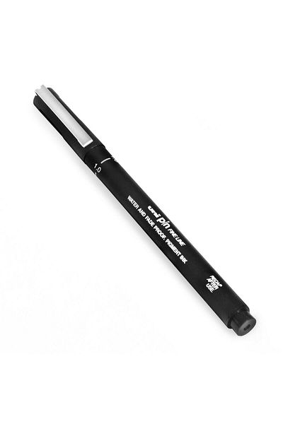 UNİ-BALL Uni-ball Drawing Pen Acrylic Tip Fine Line Pin 1.0 Mm Black Pin 10-200(S)