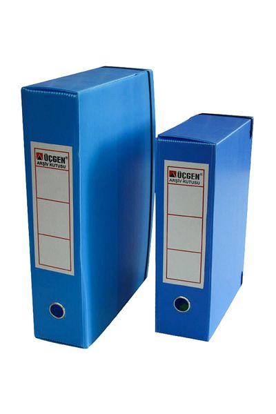 Üçgen صندوق مشروع باتال - بلاستيك مطاطي، 29x40x9 أزرق