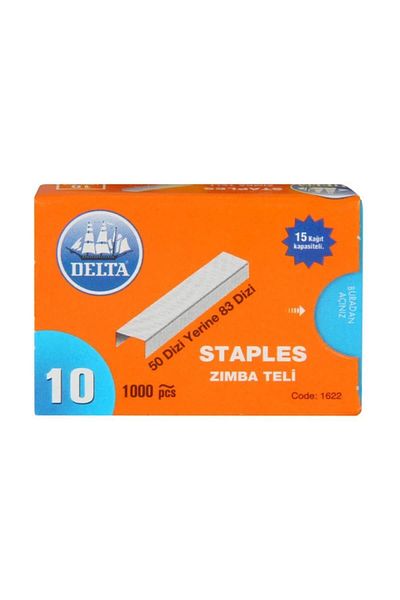 Delta 1622 Model Staples - 1000 Pieces White (10 Boxes)