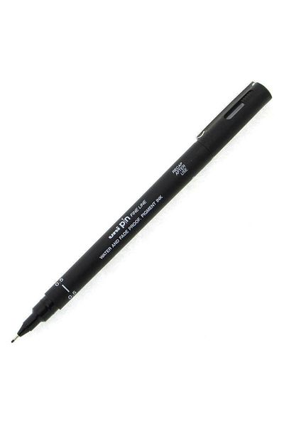 UNİ-BALL Uni-Ball Pin Fine Acrylic Nib 200 Technical Drawing Marker Pen 0.05 mm Black (Pack of 12)