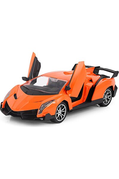 GALTOYS 1:16 Ölçekli Şarjlı Uzaktan Kumandalı Turuncu Lamborghini Kapıları Aç...