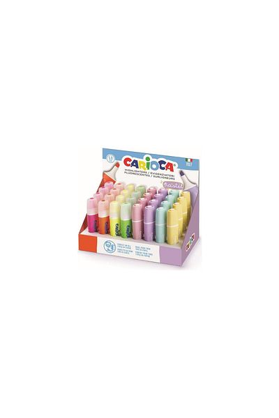 CARIOCA Highlighter and Pastel Marker Pen 8 Colors 32 Pieces Stand