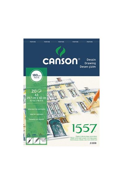 Canson 200 Grams Technical Picture Paper - A4 (1 Pack 250 Pieces)