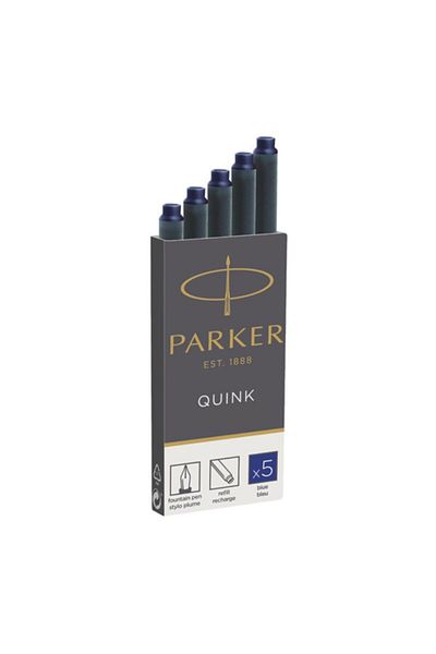 Parker Quink Blue Fountain Pen Cartridge - Pack of 5 (20 PACKS)