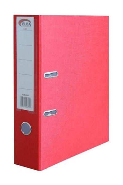 ELBA Large Red Plastic Folder - 1 Box 25 Pieces Lux