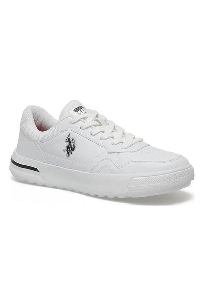 U.S. Polo Assn. US POLO ASSN.SAMPO 4FX WHITE NAVY COMFORT CASUAL ΑΘΛΗΤΙΚΑ ΠΑΠΟΥΤΣΙΑ