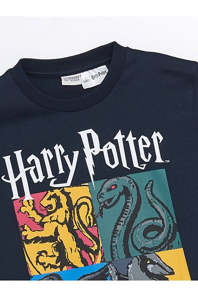 LC Waikiki Harry Potter nyomtatott póló fiúknak - nyakú, rövid ujjú