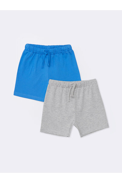 LC Waikiki Beli Lastikli Basic Erkek Bebek Şort 2'li