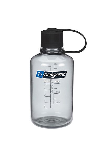 NALGENE 16oz Nm Gray / Black Cap Tritan Water Bottle 0.47 Lt