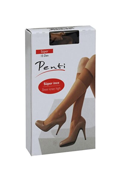 Penti Супер тънки матови дамски чорапи за панталон - под коляното 15 Den, модел PSP500 - 24 броя