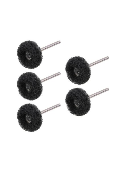Titi 6207X5 5'li Paket Pimli Aşındırıcı Temizleme Polisaj Keçe 25mm - Siyah 400 Kum
