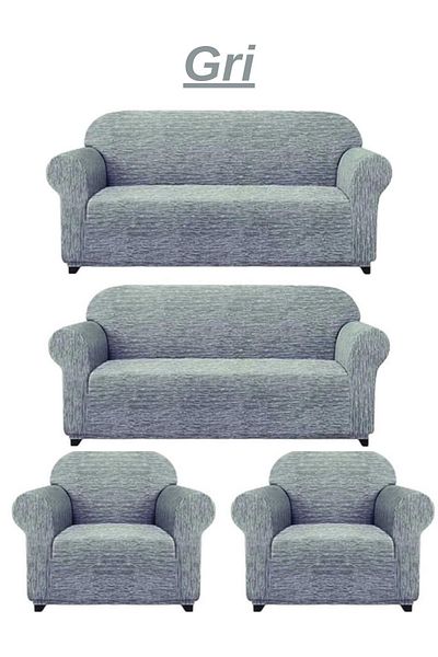 FurkanTicaret 3+3+1+1Woven Jacquard Seat Cover. Elastic, Flexible, Washable Seat, Sofa, Sofa Bed Cover/Cover
