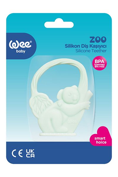Wee Baby Zoo Teether Green