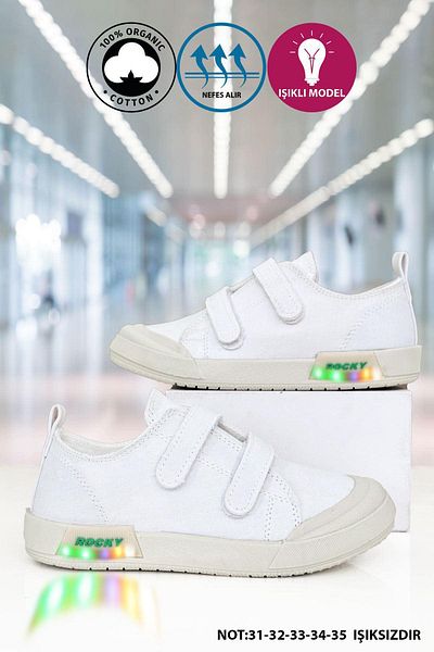 BIG KING Unisex Lighted Linen Children's Shoes