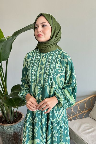 InStyle Mint Colored Casual Viscose Dress