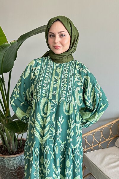 InStyle Mint Colored Casual Viscose Dress